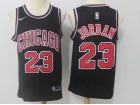 Nike Chicago Bulls #23 Michael Jordan Black Swingman Basketball Jerseys