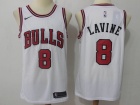 Nike Chicago Bulls #8 Zach Lavine White Swingman Basketball Jerseys