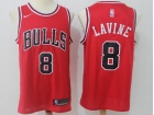 Nike Chicago Bulls #8 Zach Lavine Red Swingman Basketball Jerseys