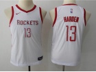 Nike Youth Houston Rockets #13 James Harden White Swingman Jersey