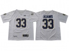 Under Armour Norte Dame Fighting Irish #33 Josh Adams White College Football Jersey