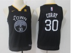 Nike Youth Golden State Warriors #30 Stephen Curry Black Swingman Jersey