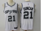 Nike San Antonio Spurs #21 Tim Duncan White Swingman  Jersey