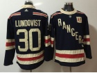 Adidas New York Rangers #30 Henrik Lundqvis Blue 2018 Winter Classic Hockey Jersey