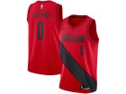 2017 Nike Portland Trail Blazers #0 Damian Lillard Red Basketball Jersey