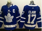 Adidas Toronto Maple Leafs #17 Wendel Clark Blue Hockey Jersey