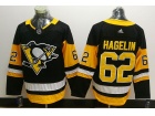 Adidas Pittsburgh Penguins #62 Carl Hagelin Black Hockey Jersey