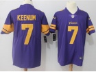 Minnesota Vikings #7 Case Keenum Purple Color Rush Limited Jersey