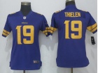 Women Minnesota Vikings #19 Adam Thielen Purple Color Rush Limited Jersey