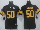 Women Pittsburgh Steelers #50 Ryan Shazier Black Color Rush Limited Jersey