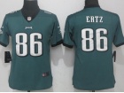 Women Philadelphia Eagles #86 Zach Ertz Green Vapor Untouchable Limited Jersey