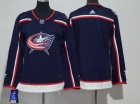 Adidas Women Columbus Blue Jackets Blank Blue Hockey Jersey