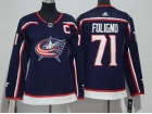 Adidas Women Columbus Blue Jackets #71 Nick Foligno Blue Hockey Jersey