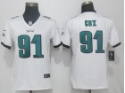 Women Philadelphia Eagles #91 Fletcher Cox White Vapor Untouchable Limited Jersey