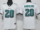 Women Philadelphia Eagles #20 Brian Dawkins White Vapor Untouchable Limited Jersey