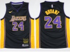 Nike Los Angeles Lakers 24# Kobe Bryant Black  Black Mamaba Swingman Jersey