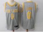 Nike Cleveland Cavaliers #0 Kevin Love Gray The Land Swingman Basketball Jersey