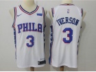 2017 Nike Philadelphia 76ers #3 Allen Iverson White Basketball Jersey