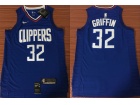 2017 Nike Los Angeles Clippers #32 Blake Griffin Blue Basketball Jersey