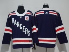 Adidas New York Rangers Blank Navy Blue 2018 Winter Classic Hockey Jersey