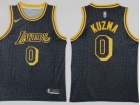 Nike Los Angeles Lakers #0 Kyle Kuzma Black City Swingman Jersey