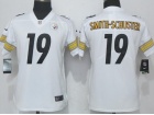 Pittsburgh Steelers #19 JuJu Smith-Schuster White Women Vapor Untouchable Limited Jersey