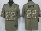 Minnesota Vikings #22 Harrison Smith Olive Salute To Service Limited Jersey