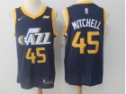 Nike Utah Jazz #45 Donovan Mitchell Navy Blue Swingman Basketball Jersey