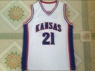 University of Kansas #21 Joel Embiid White Basketball Jersey