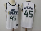 Nike Utah Jazz #45 Donovan Mitchell White Swingman Basketball Jersey