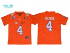 2017 Youth Clemson Tigers #4 DeShaun Watson Orange Diamond Quest Limited Jersey