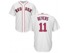 Boston Red Sox #11 Rafael Devers White Custom Baseball Jersey