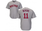 Boston Red Sox #11 Rafael Devers Gray Custom Baseball Jersey