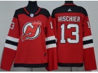 Adidas Women New Jersey Devils #13 Nico Hischier Red  Hockey Jersey