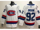 Adidas Montreal Canadiens #92 Jonathan Drouin White 2017 NHL 100 Classic Breakaway Jersey