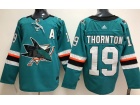 Adidas San Jose Sharks #19 Joe Thornton Green Hockey Jersey