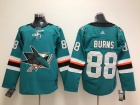 Adidas San Jose Sharks #88 Brent Burns  Green Hockey Jersey