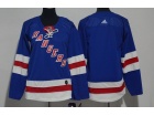 Adidas Youth New York Rangers Blank Blue Hockey Jersey