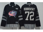 Adidas Columbus Blue Jackets #72 Sergei Bobrovsky Black 100th Hockey Jersey