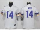 Women Minnesota Vikings #14 Stefon Diggs White Vapor Untouchable Limited Football Jersey