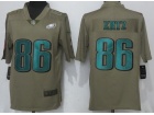 Philadelphia Eagles #86 Zach Ertz Olive Salute To Service Limited Jersey