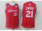 Nike Youth Philadelphia 76ers #21 Joel Embiid Red Swingman Jersey