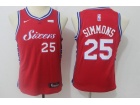 Nike Youth Philadelphia 76ers #25 Ben Simmons Red Swingman Jersey