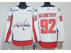 Adidas Washington Capitals #92 Evgeny Kuznetsov White Hockey Jersey