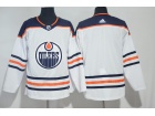 Adidas Edmonton Oilers Blank White Hockey Jersey