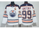 Adidas Edmonton Oilers #99 Wayne Gretzky White Hockey Jersey