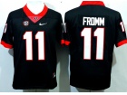 Georgia Bulldogs #11 Jake Fromm Black 2018 Diamond Quest Limited Jersey