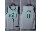 Nike Boston Celtics #0 Jayson Tatum Grey City Basketball Jersey