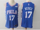 Nike Philadelphia 76ers #17 J.J. Redick Blue Basketball Jersey