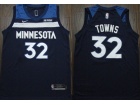 Nike Minnesota Timberwolves #32 Anthony Towns Navy Blue Basketball Jersey